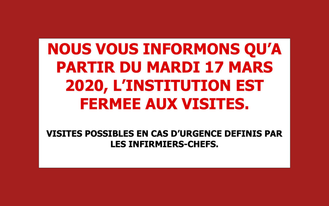 Information aux proches de nos résidents