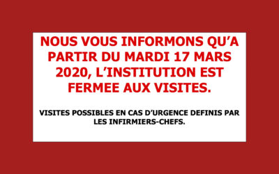 Information aux proches de nos résidents